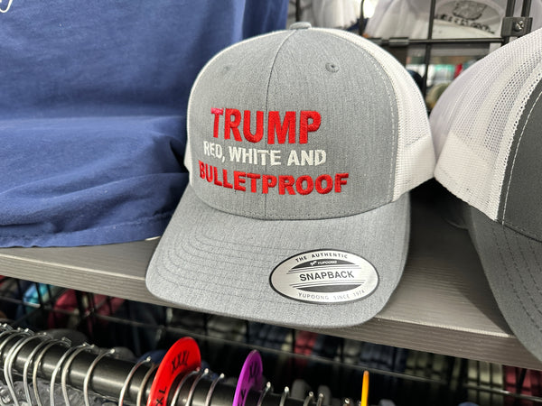 Trump Red, White & Bulletproof Hat