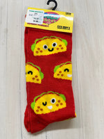 Red Taco Crew Socks