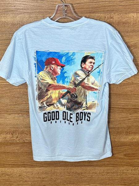 Good Ole Boy Donald Trump Ronald Reagan Light Blue T-Shirt