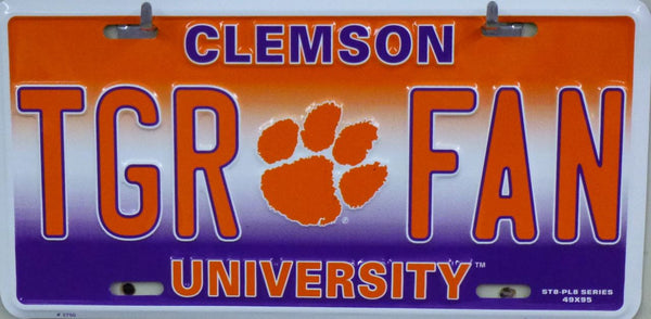 CLEMSON TGR FAN License Plate